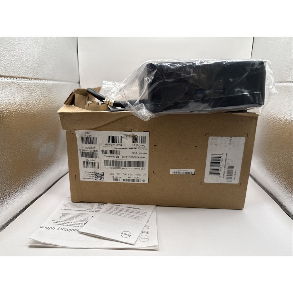 Dell Precision 7530 7730 Dual USB-C Thunderbolt Dock-TB18DC-No AC adapter NEW